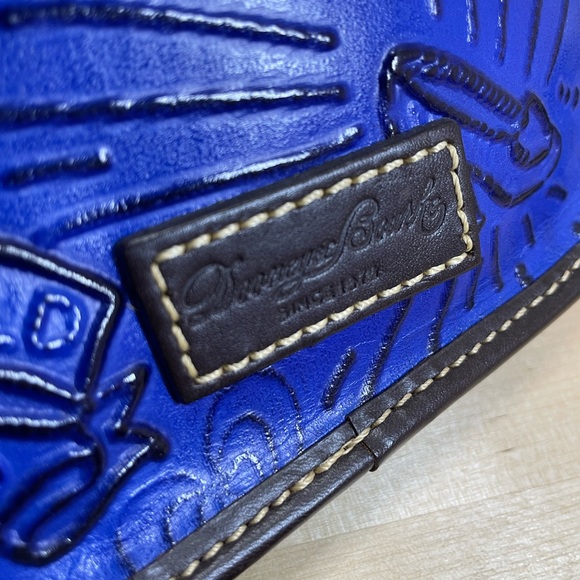 Dooney & Bourke Royal Blue Embossed Disney Embossed Leather Crossbody Bag - Picture 11 of 12